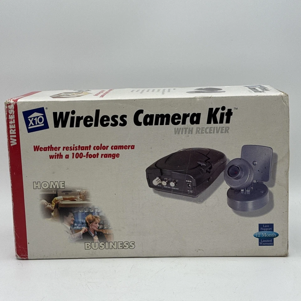 Wireless Color Camera Kit With Receiver X10 WVK54 Weather Resistant 100FT Range - Image 2 of 4