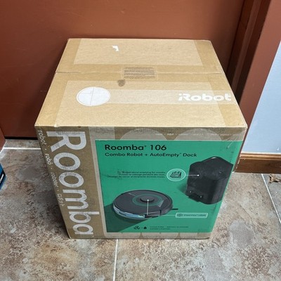 iRobot Roomba 106 Robot Vacuum Mop With AutoEmpty Dock Brand New