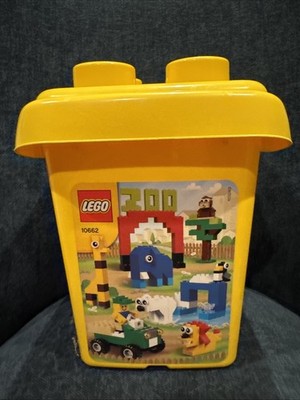 ここあ LEGO 10662 Creative Empty Bucket Tub Storage Container w/ Top