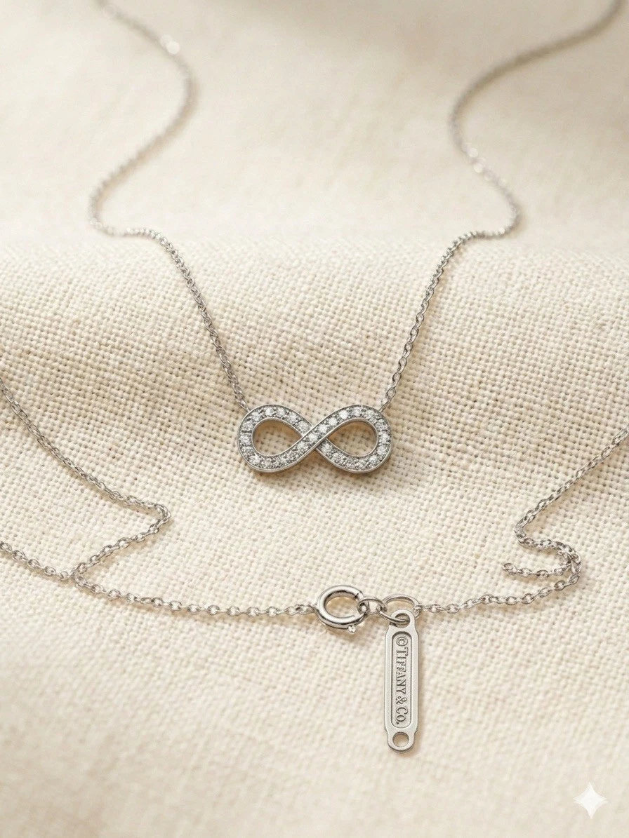 Tiffany Infinity Necklace for sale - eBay