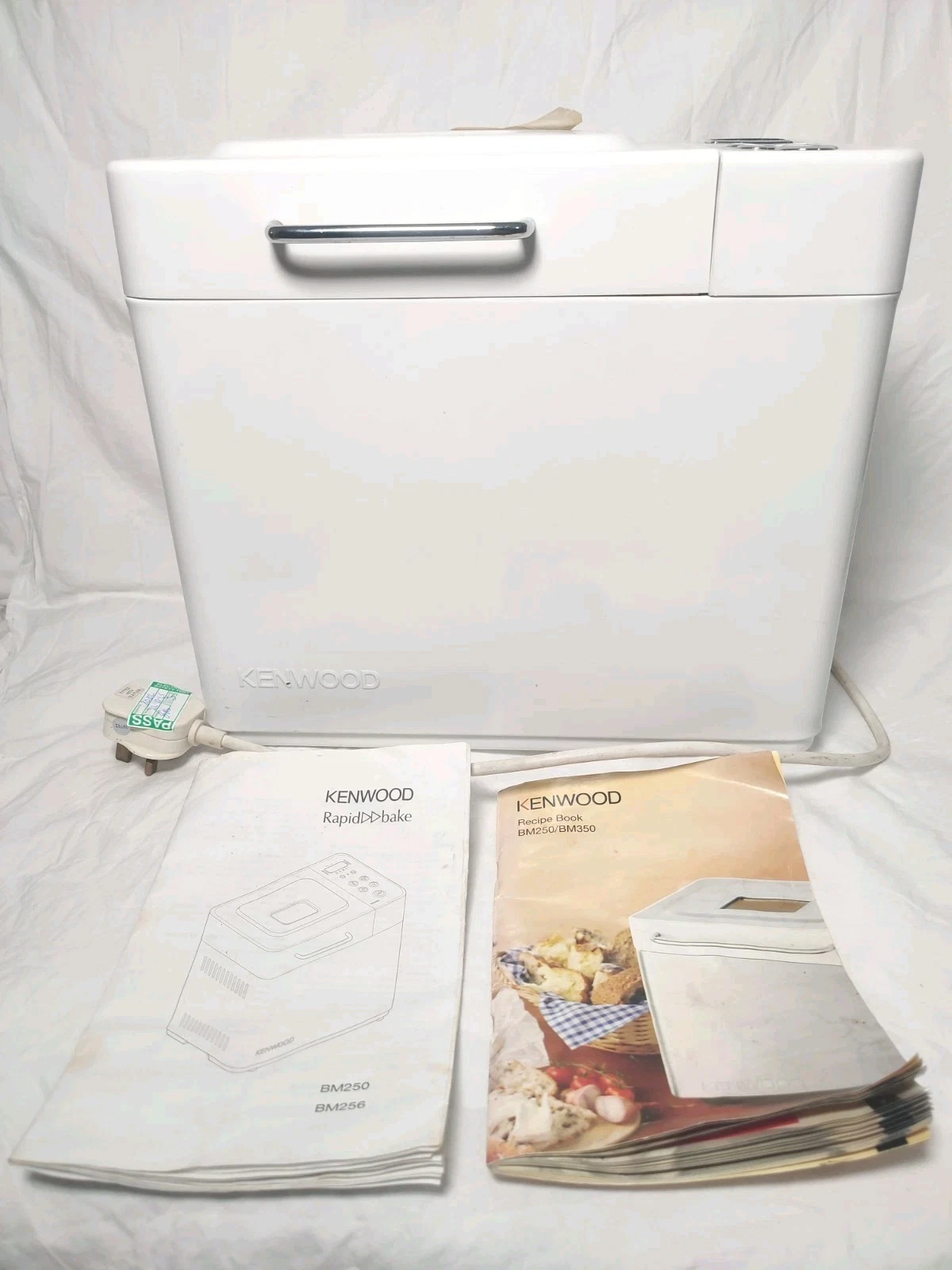 Kenwood Bread Maker Machine BM250 Rapid Bake Instructions, Recipe Book & Cup