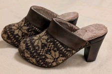 MUK LUKS Women  s Brown KAMERYN CLOG MULE Size 8 S113
