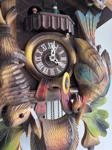 Reloj de cuco de caza de 24 pulgadas de alto - Imagen 9 de 10