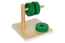 Discs on Horizontal Dowel - IFIT MONTESSORI INFANT / TODDLER MATERIAL