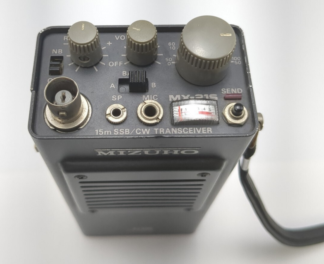 トランシーバー MX-21S 15m SSB CW 21MHz Mizuho MX-21S Handheld 15 Meter SSB/CW Talkie w/MX-1 Hand