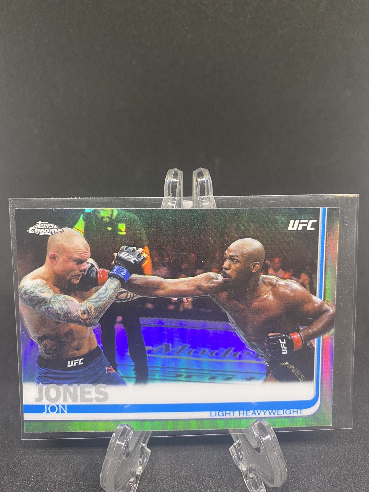 2019 Topps Chrome UFC MMA Image Variation Silver Refractor Parallel JON JONES #1