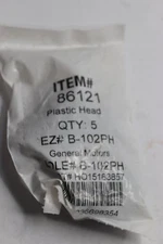 (5-Pk) Hillman Automotive Universal Key Blank Double Sided Black/Silver Brass