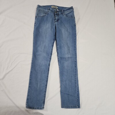 YMI Women's Jeans Size 7 Medium Wash Blue Denim Broken Zipper