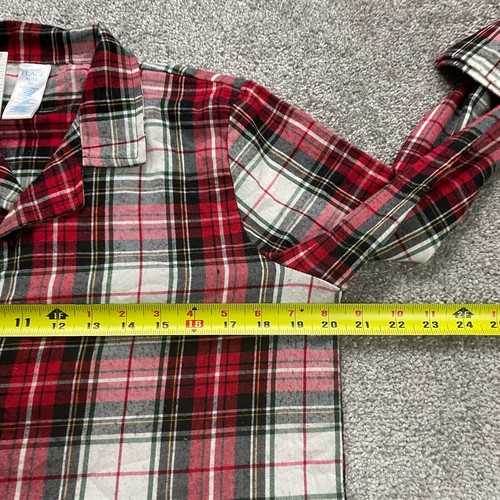 The Children's Place Flannel Shirt Pajama Top Boys 14 Multi Plaid Button Down - Picture 8 of 9