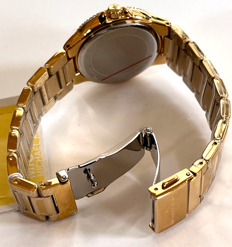 Reloj para damas MICHAEL KORS MK7196 Camille tono dorado S/acero nuevo con etiquetas caja de regalo $295 - Imagen 9 de 9
