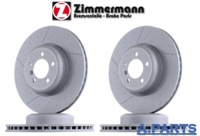 ZIMMERMANN 4X BRAKE DISCS PERFORMANCE 370 and 345mm FRONT REAR BMW 3 SERIES 4 SERIES