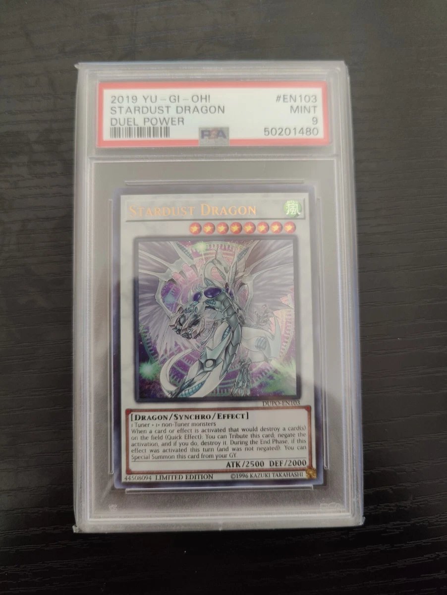 トレーディングカード PSA 9 STARDUST DRAGON CR 1st 遊戯王 北米英語版
