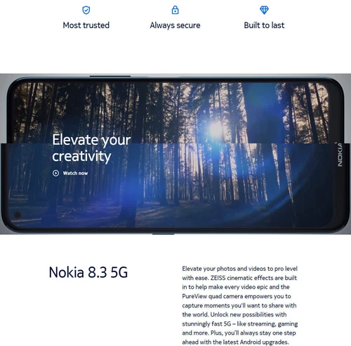 Nokia 8.3 5G 64GB 128G 64MP DUAL SIM Unlocked Global Version Smartphone Open Box - Picture 7 of 44