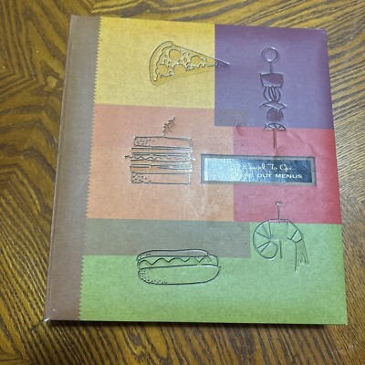 C.R. Gibson Deluxe Take Out MENU Binder Multi-Format Organizer NEW