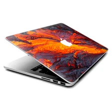 Skin Decals Wrap for MacBook Pro Retina 13" - Charred Lava volcano ash