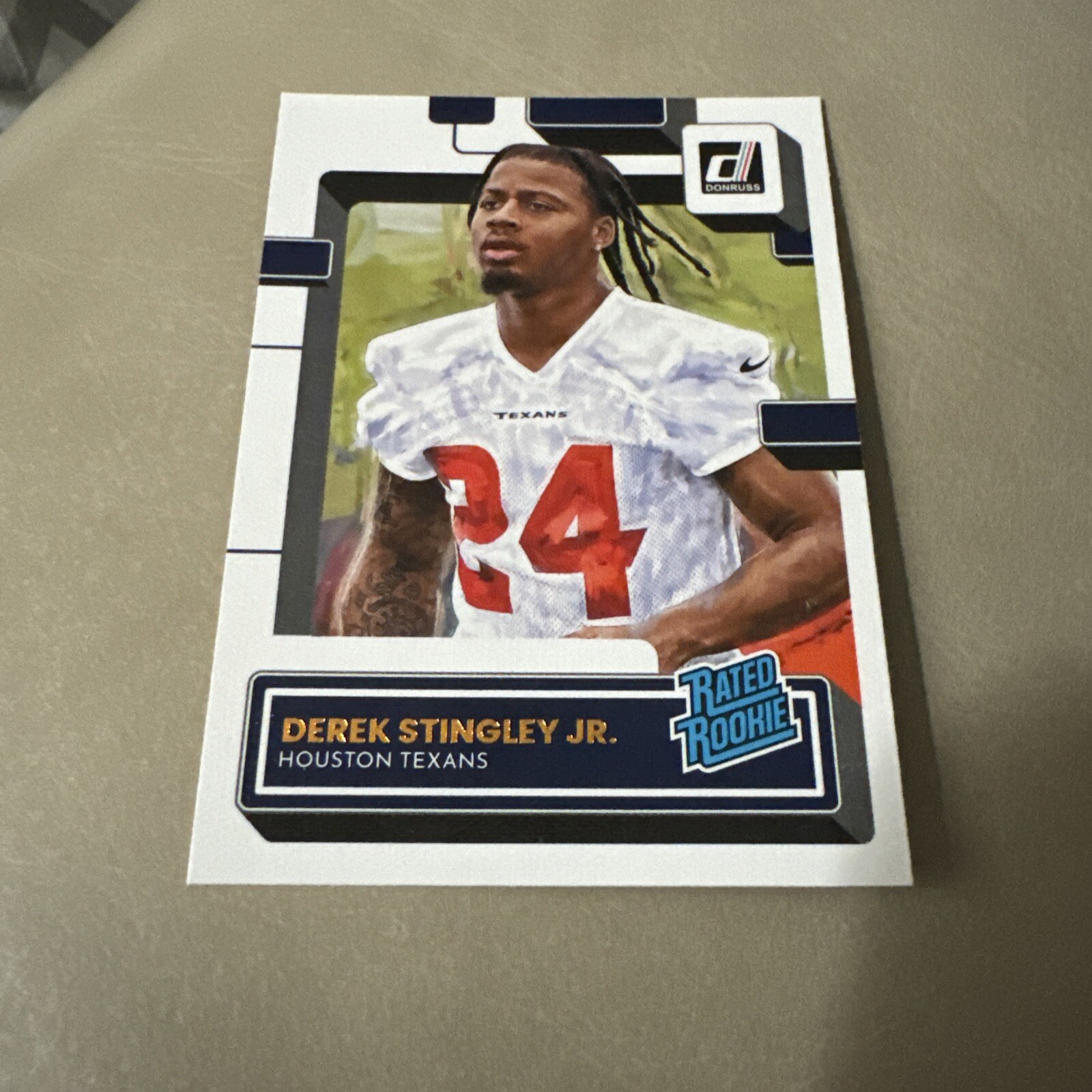 2022 Donruss Football Rated Rookie Portrait #351 Derek Stingley Jr. RC