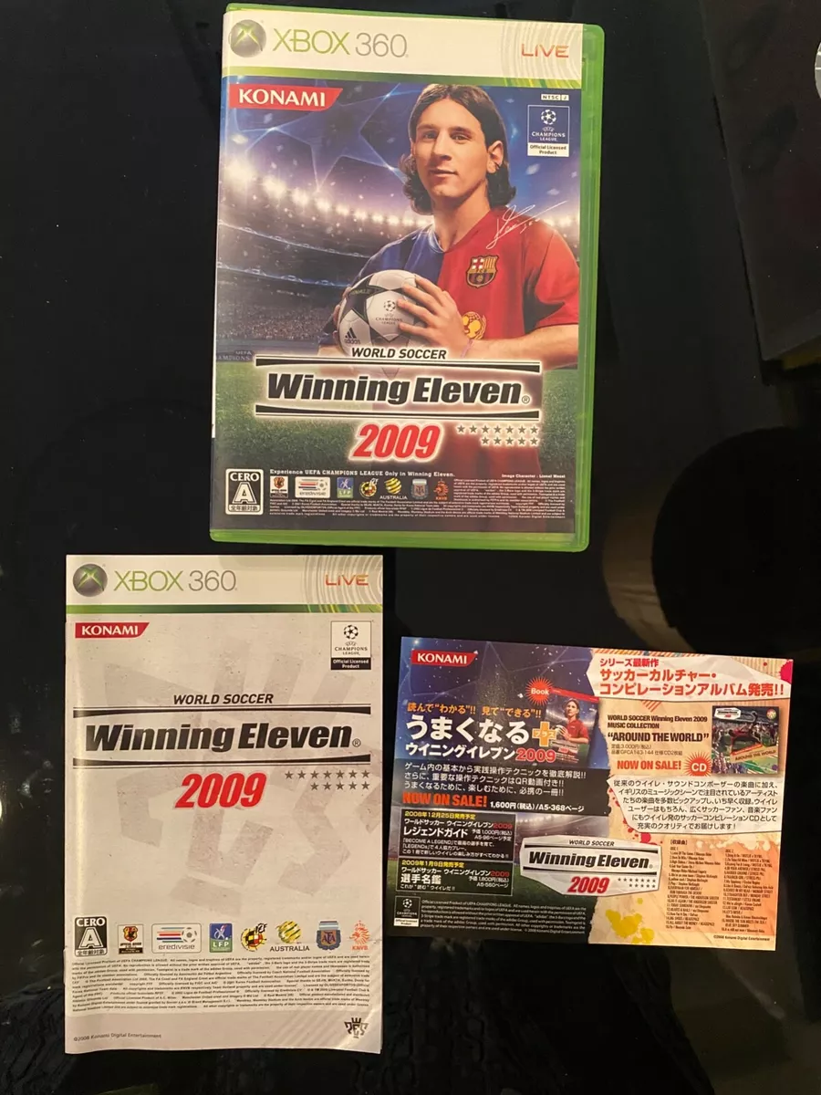 Winning Eleven 2009 Import Japan Xbox 360 Japanese Pro Evolution Soccer PES