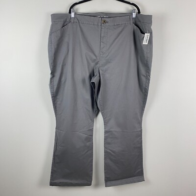 Old Navy Bootcut Chino Pants Womens 26 Stretch Blank Slate Gray