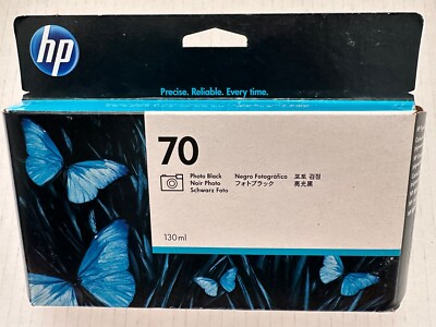 Genuine HP 70 Photo Black Ink 130ml DesignJet L3S81B E1L21B Q6675A  - Retail Box