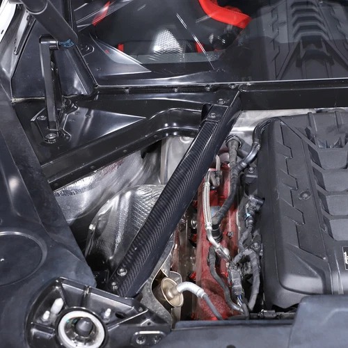 Juego de cubiertas interiores de bahía de motor de fibra de carbono seca real para Corvette C8 2020-2024 - Imagen 18 de 27