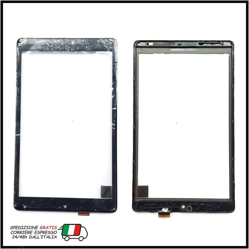 TOUCH SCREEN FRAME WIND TAB 8 ALCATEL ONE TOUCH PIXI 3 (8) OT 9022 9022X NERO