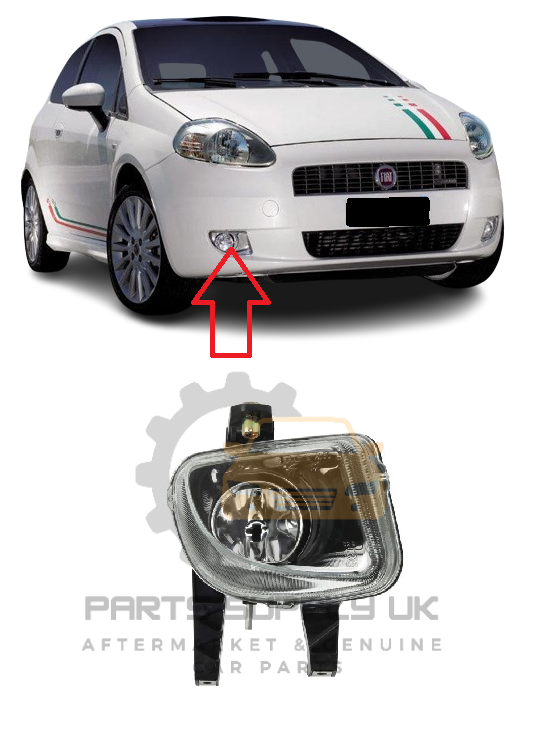 NEW FOR FIAT GRANDE PUNTO 2005-2012 FRONTFOG LIGHT LAMP RIGHT O/S