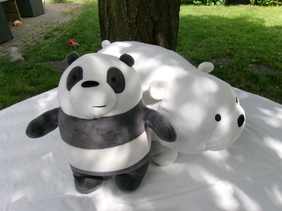 Peluche We Bare Bears ours  Ice Bear + Panda Bear Cartoon Network - Photo 2/4