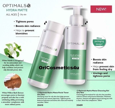 optimals hydra matte face wash