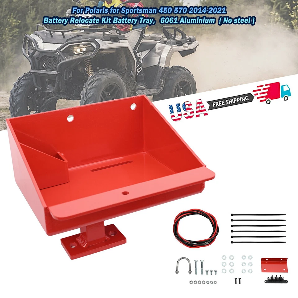For Polaris 2014-2021 Sportsman 450 570 Terminals Included Battery Relocate Kit Foto 2 de 4