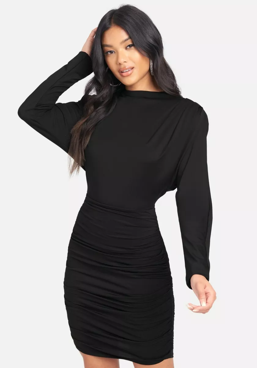 Bebe hot sale ruched dress