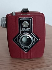 Boxkamera DACORA DACI ROYAL, 50er-Jahre Farbe BOURDEAUX mit Tasche siehe Text *