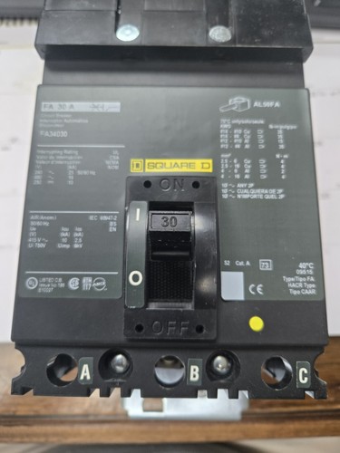 FA36030 SQUARE D NEW NO BOX (11 AVAILABLE) FREE SHIPPING
