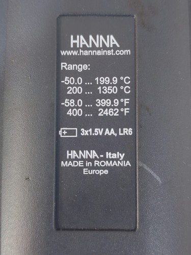HANNAH HI 935005 K-THERMOCOUPLE THERMOMETER -WITHOUT ACCESSORIES - Picture 5 of 8