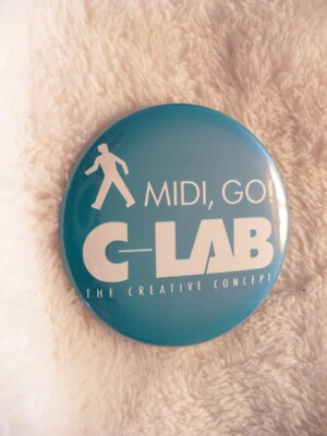 TU- MIDI, GO! C LAB THE CREATIVE CONCEPT   PIN BADGE #42396 (REAL NICE!!!