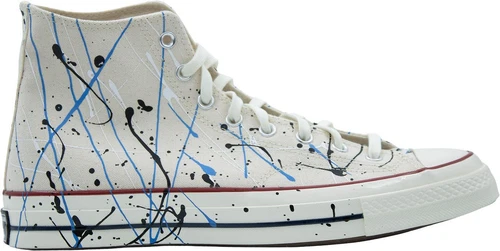 Converse Chuck 70 High Paint Splatter - Egret