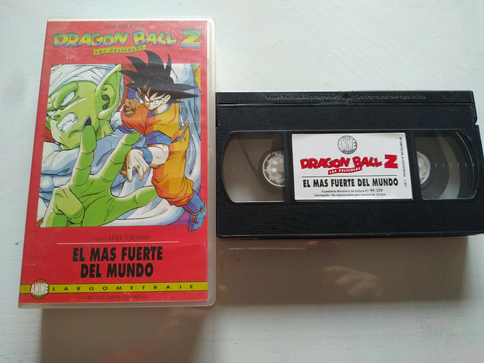 DRAGON BALL Z El Mas Fuerte Del Mundo Akira Toriyama VHS Cinta Español 3T