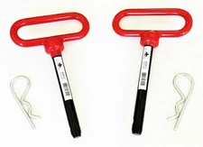 2 GOLIATH INDUSTRIAL RED HANDLE 1/2" X 4" TRACTOR HITCH PINS WAGON TRAILER RHP12