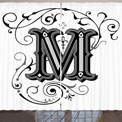 Buchstabe M Rustikale Gardine Eastern Zusammenfassung M