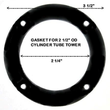 2 1/2 " REPLACEMENT TOWER GASKET - DRAFT BEER PARTS KEGERATOR REPAIR PARTS - D16