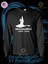 New McCulloch Chainsaws Logo Men's T-Shirt American Long Sleeve Dotees TShirt