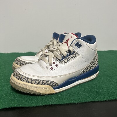 Size 6.5 (GS) - Jordan 3 Retro OG 2016 Mid True Blue for sale 