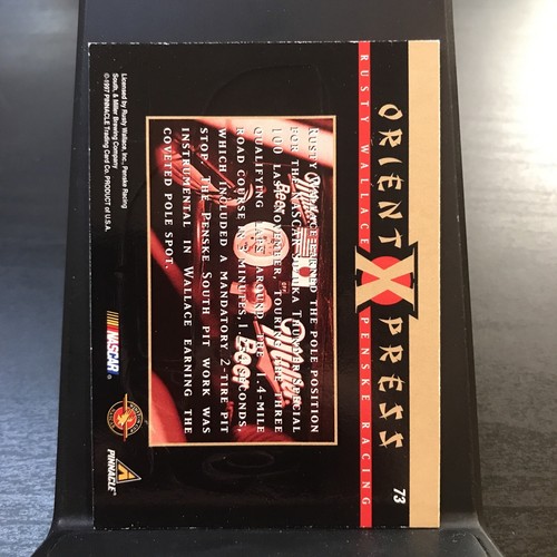 1997 Pinnacle Action Packed Orient Xpress Rusty Wallace #73 HOF - Picture 3 of 3