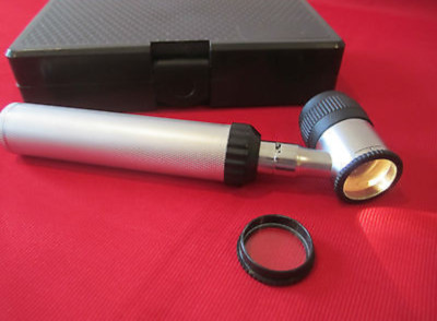 Dermatoskop Set Hautdiagnose-Set silber Box