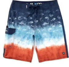 Salt Life Men Ameritude 21" Outseam Board Short Red White Blue Size 34 Salty NWT