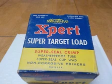 VINTAGE WESTERN "XPERT" 12 GAUGE, 23/4", SUPER TARGET LOAD SHOT SHELL BOX  EMPTY