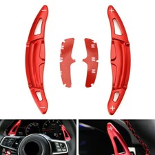 For Porsche 911 Macan Cayenne Steering Wheel Paddle Shifter Extension Covers Red