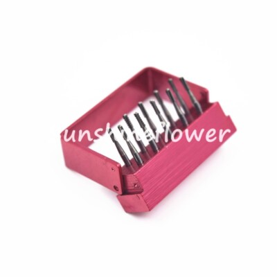 10Pcs/Box Dental Tungsten Steel Drill Carbide Bur Crown Cutting FG-1957 Holder