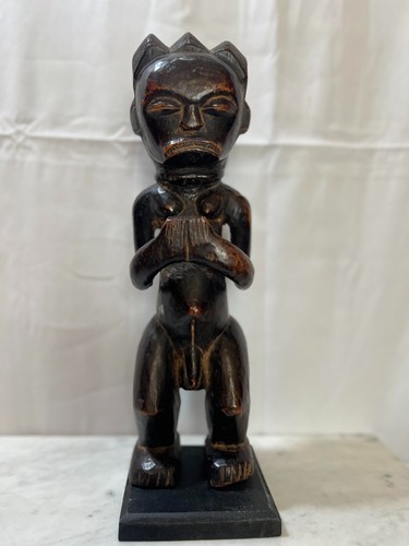 Fang Reliquary Figure Gabon 11" X 3"X2" African Art Deco - Picture 9 of 10