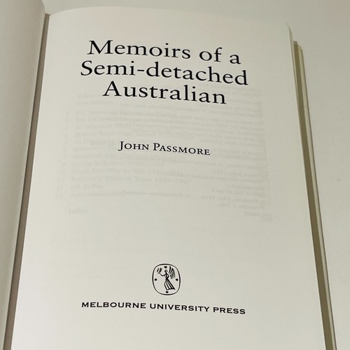 Memoirs of a Semi-detached Australian (Hardcover 1997) John Passmore Memoir - Picture 10 of 24