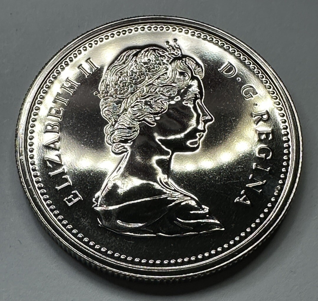 1977 Canadian Dollar Proof-Like Coin Uncirculated. Shiny Beautiful